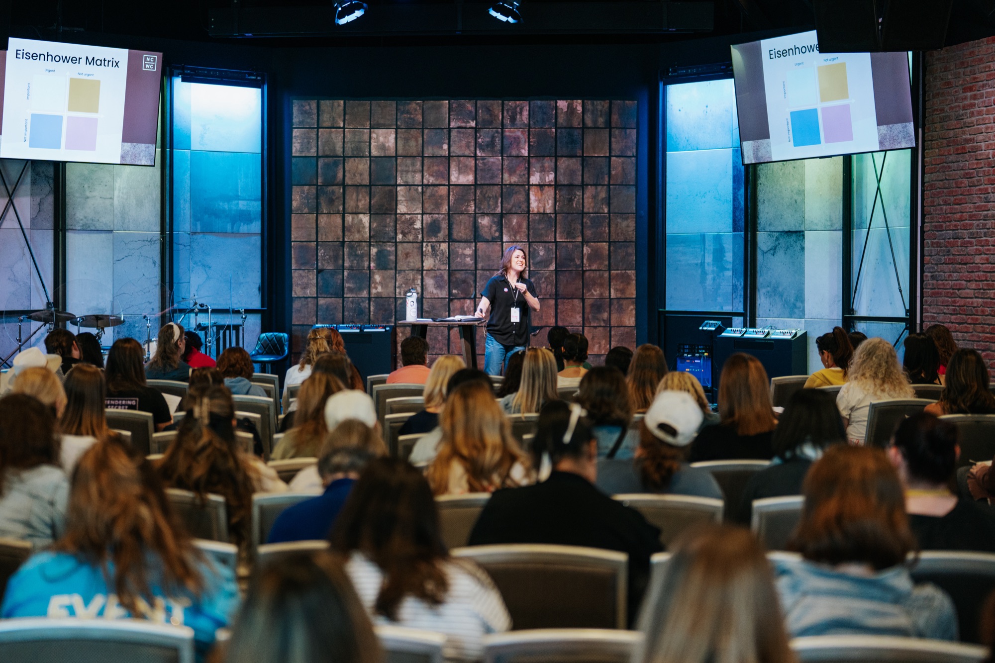 Brette Sterk teaching at a women's ministry event